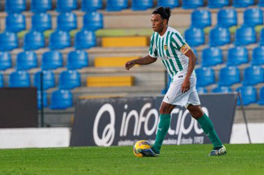 Aderlan Santos, Estadio Municipal Rio Maior 'daki Casa Pia AC ve Rio Ave FC takımları arasında oynanan Taca De Portugal maçında görüldü (Maciej Rogowski)