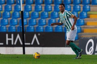 Aderlan Santos, Estadio Municipal Rio Maior 'daki Casa Pia AC ve Rio Ave FC takımları arasında oynanan Taca De Portugal maçında görüldü (Maciej Rogowski)