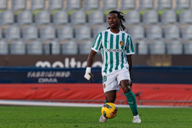 Omar Richards, Estadio Belediyesi Rio Maior 'daki Casa Pia AC ve Rio Ave FC takımları arasında oynanan Taca De Portugal maçında görüldü (Maciej Rogowski)