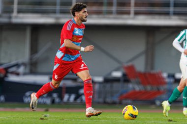 Miguel Sousa, Estadio Belediyesi Rio Maior 'daki Casa Pia AC ve Rio Ave FC takımları arasında oynanan Taca De Portugal maçında görüldü (Maciej Rogowski)