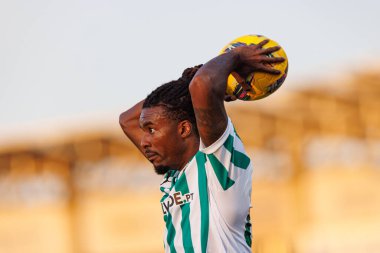Omar Richards, Estadio Belediyesi Rio Maior 'daki Casa Pia AC ve Rio Ave FC takımları arasında oynanan Taca De Portugal maçında görüldü (Maciej Rogowski)