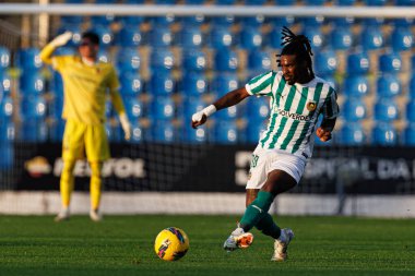 Omar Richards, Estadio Belediyesi Rio Maior 'daki Casa Pia AC ve Rio Ave FC takımları arasında oynanan Taca De Portugal maçında görüldü (Maciej Rogowski)