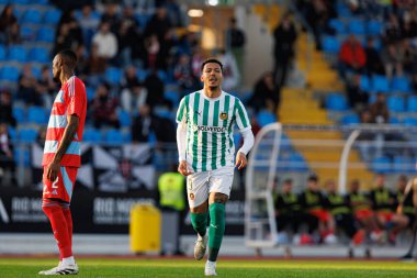 Clayton, Estadio Municipal Rio Maior 'daki Casa Pia AC ve Rio Ave FC takımları arasında oynanan Taca De Portugal maçında attığı golü kutlarken görülüyor.)