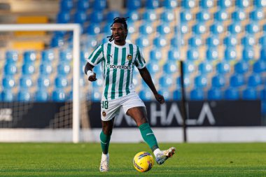 Omar Richards, Estadio Belediyesi Rio Maior 'daki Casa Pia AC ve Rio Ave FC takımları arasında oynanan Taca De Portugal maçında görüldü (Maciej Rogowski)