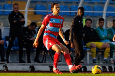 Fahem Benaissa-Yahia, Taca De Portugal maçında Estadio Belediyesi Rio Maior 'da Casa Pia AC ve Rio Ave FC takımları arasında görüldü (Maciej Rogowski)