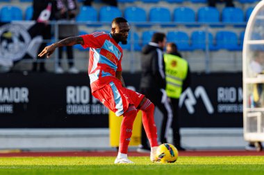 Duplexe Tchamba, Casa Pia AC ve Rio Ave FC takımları arasında oynanan Taca De Portugal maçında Estadio Municipal Rio Maior (Maciej Rogowski)