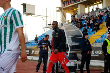 Duplexe Tchamba, Casa Pia AC ve Rio Ave FC takımları arasında oynanan Taca De Portugal maçında Estadio Municipal Rio Maior (Maciej Rogowski)