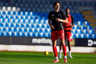 Fahem Benaissa-Yahia, Taca De Portugal maçında Estadio Belediyesi Rio Maior 'da Casa Pia AC ve Rio Ave FC takımları arasında görüldü (Maciej Rogowski)