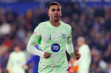 Ferran Torres, LaLiga EA SPORTS maçı sırasında Estadio Coliseum 'da Getafe CF ve FC Barcelona takımları arasında görüldü (Maciej Rogowski)