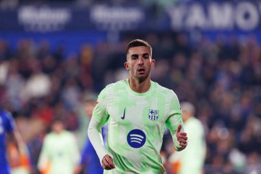 Ferran Torres, LaLiga EA SPORTS maçı sırasında Estadio Coliseum 'da Getafe CF ve FC Barcelona takımları arasında görüldü (Maciej Rogowski)