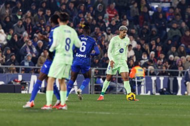 Ronald Araujo, LaLiga EA SPORTS maçı sırasında Estadio Kolezyumu 'nda Getafe CF ve FC Barcelona takımları arasında görüldü (Maciej Rogowski)