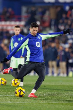 Robert Lewandowski, LaLiga EA SPORTS maçı sırasında Estadio Kolezyumu 'nda Getafe CF ve FC Barcelona takımları arasında görüldü (Maciej Rogowski)