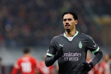 Tijjani Reijnders UEFA Şampiyonlar Ligi maçında AC Milan ve Girona FC (Maciej Rogowski) takımları arasında görüldü.)