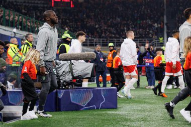 Yunus Musah UEFA Şampiyonlar Ligi maçında AC Milan ve Girona FC (Maciej Rogowski) takımları arasında görüldü.)