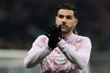 Theo Hernandez UEFA Şampiyonlar Ligi maçında AC Milan ve Girona FC takımları arasında görüldü (Maciej Rogowski)