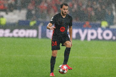 Eric Garcia UEFA Şampiyonlar Ligi maçında SL Benfica ve FC Barcelona (Maciej Rogowski) takımları arasında görüldü.)