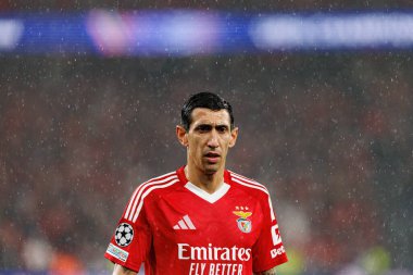 Angel Di Maria UEFA Şampiyonlar Ligi maçında SL Benfica ve FC Barcelona (Maciej Rogowski) takımları arasında görüldü.)