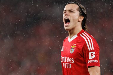 Alvaro Carreras UEFA Şampiyonlar Ligi maçında SL Benfica ve FC Barcelona (Maciej Rogowski) takımları arasında görüldü.)