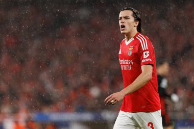 Alvaro Carreras UEFA Şampiyonlar Ligi maçında SL Benfica ve FC Barcelona (Maciej Rogowski) takımları arasında görüldü.)