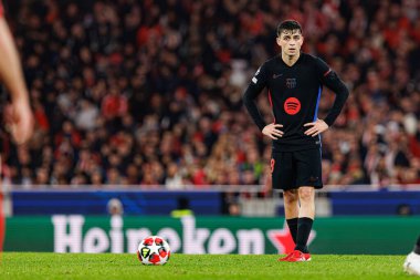 Pedri UEFA Şampiyonlar Ligi maçında SL Benfica ve FC Barcelona (Maciej Rogowski) takımları arasında görüldü.)