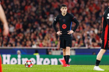 Pedri UEFA Şampiyonlar Ligi maçında SL Benfica ve FC Barcelona (Maciej Rogowski) takımları arasında görüldü.)