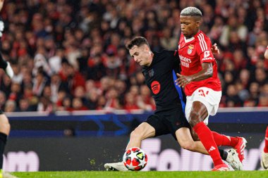 Marc Casado, Florentino Luis UEFA Şampiyonlar Ligi maçında SL Benfica ve FC Barcelona (Maciej Rogowski) takımları arasında görüldü.)