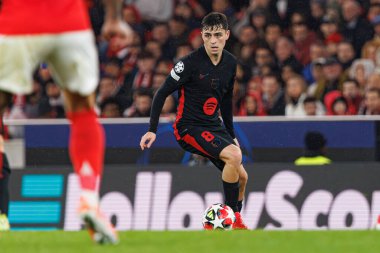 Pedri UEFA Şampiyonlar Ligi maçında SL Benfica ve FC Barcelona (Maciej Rogowski) takımları arasında görüldü.)