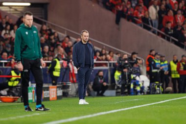 Hansi Flick UEFA Şampiyonlar Ligi maçında SL Benfica ve FC Barcelona (Maciej Rogowski) takımları arasında görüldü.)