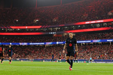 Raphinha UEFA Şampiyonlar Ligi maçında SL Benfica ve FC Barcelona (Maciej Rogowski) takımları arasında görüldü.)