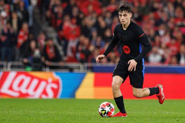 Pedri UEFA Şampiyonlar Ligi maçında SL Benfica ve FC Barcelona (Maciej Rogowski) takımları arasında görüldü.)