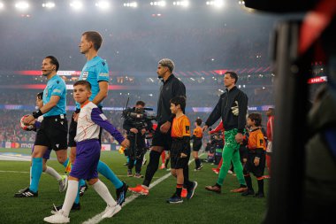 Ronald Araujo UEFA Şampiyonlar Ligi maçında SL Benfica ve FC Barcelona (Maciej Rogowski) takımları arasında görüldü.)