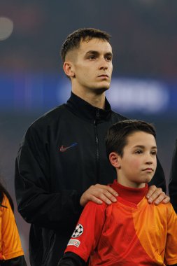 Marc Casado UEFA Şampiyonlar Ligi maçında SL Benfica ve FC Barcelona (Maciej Rogowski) takımları arasında görüldü.)