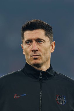 Robert Lewandowski UEFA Şampiyonlar Ligi maçında SL Benfica ve FC Barcelona (Maciej Rogowski) takımları arasında görüldü.)