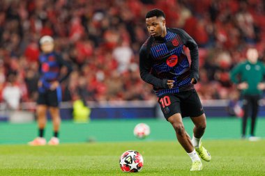 Ansu Fati UEFA Şampiyonlar Ligi maçında SL Benfica ve FC Barcelona (Maciej Rogowski) takımları arasında görüldü.)
