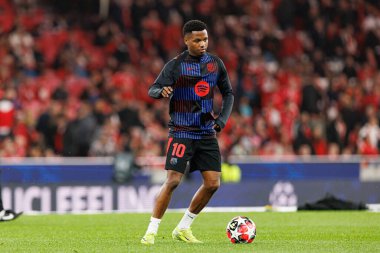 Ansu Fati UEFA Şampiyonlar Ligi maçında SL Benfica ve FC Barcelona (Maciej Rogowski) takımları arasında görüldü.)