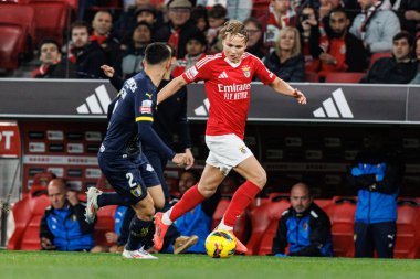 Andreas Schjelderup, Liga Portekiz maçı sırasında SL Benfica ve FC Famalicao (Maciej Rogowski)