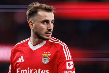 Kerem Akturkoglu Liga Portekiz maçı sırasında SL Benfica ve FC Famalicao (Maciej Rogowski)