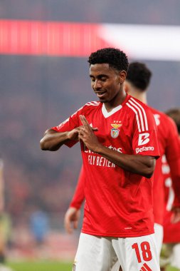 Leandro Barreiro, Liga Portekiz maçında SL Benfica ve FC Famalicao (Maciej Rogowski)