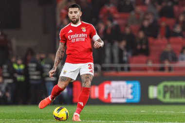 Nicolas Otamendi Liga Portekiz maçı sırasında SL Benfica ve FC Famalicao (Maciej Rogowski) takımları arasında görüldü.)