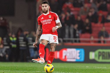 Nicolas Otamendi Liga Portekiz maçı sırasında SL Benfica ve FC Famalicao (Maciej Rogowski) takımları arasında görüldü.)