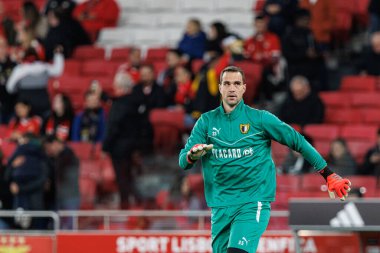 Lazar Careviç, Liga Portekiz maçında SL Benfica ve FC Famalicao (Maciej Rogowski) takımları arasında görüldü.)
