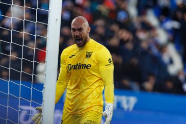Marko Dmitroviç, LaLiga EA SPORTS maçı sırasında Estadio Municipal de Butarque 'da CD Leganes ve Atletico de Madrid takımları arasında görüldü (Maciej Rogowski)