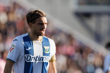 Sergio Gonzalez, LaLiga EA SPORTS maçı sırasında Estadio Municipal de Butarque 'da CD Leganes ve Atletico de Madrid takımları arasında görüldü (Maciej Rogowski)