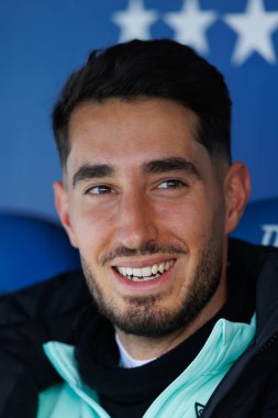 Roberto Lopez, LaLiga EA SPORTS maçı sırasında Estadio Municipal de Butarque 'da CD Leganes ve Atletico de Madrid takımları arasında görüldü (Maciej Rogowski)
