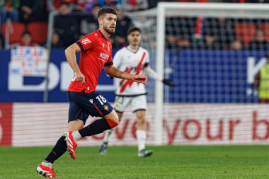 LaLiga EA SPORTS maçında Iker Munoz, Osasuna ve Rayo Vallecano takımları arasında El Sadar 'da görüldü (Maciej Rogowski)