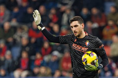 Sergio Herrera, El Sadar 'da CA Osasuna ve Rayo Vallecano takımları arasında oynanan LaLiga EA SPORTS maçı sırasında görüldü (Maciej Rogowski)