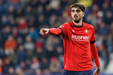 Alejandro Catena seen  during LaLiga EA SPORTS game between teams of CA Osasuna and Rayo Vallecano at El Sadar (Maciej Rogowski) clipart