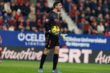 Sergio Herrera, El Sadar 'da CA Osasuna ve Rayo Vallecano takımları arasında oynanan LaLiga EA SPORTS maçı sırasında görüldü (Maciej Rogowski)