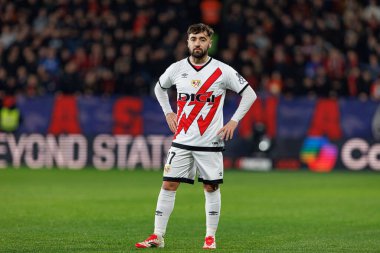 Unai Lopez, El Sadar 'da CA Osasuna ve Rayo Vallecano takımları arasında LaLiga EA SPORTS maçı sırasında görüldü (Maciej Rogowski)