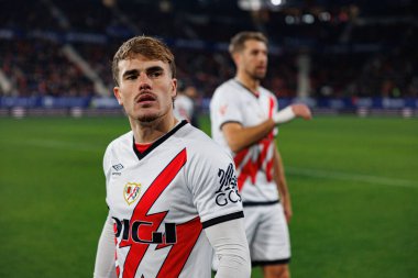 Josep Chavarria, El Sadar 'daki CA Osasuna ve Rayo Vallecano takımları arasında oynanan LaLiga EA SPORTS maçı sırasında görüldü (Maciej Rogowski)